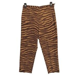 Jones New York Country Animal Print Ankle Pants Size 8